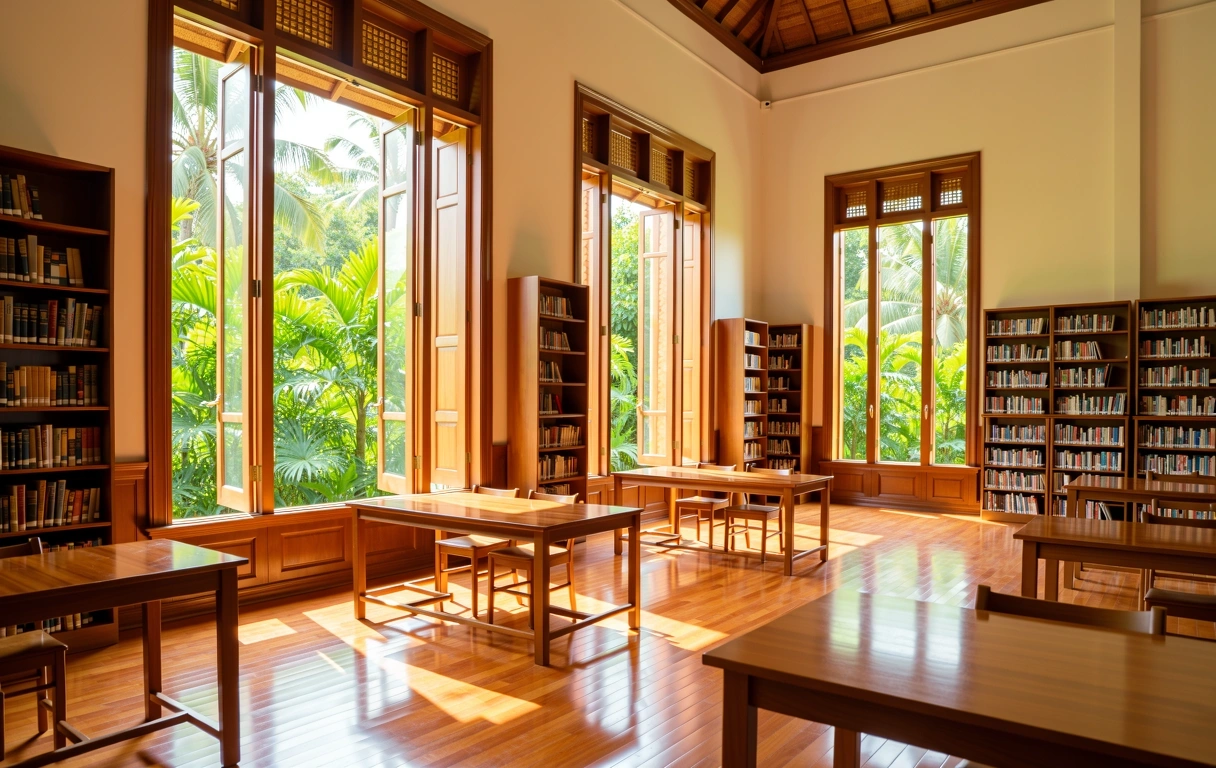 บรรยากาศการเรียนรู้ที่เงียบสงบ